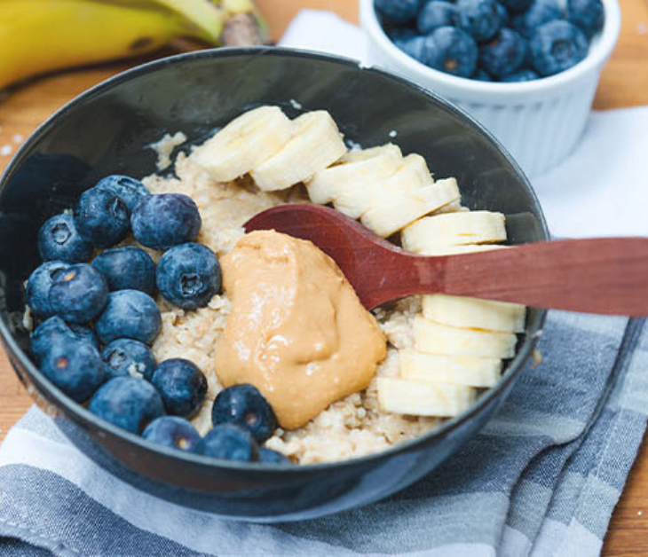 Blueberry & Peanut Butter Porridge